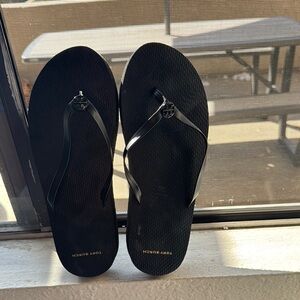 Tory Burch black platform flippies